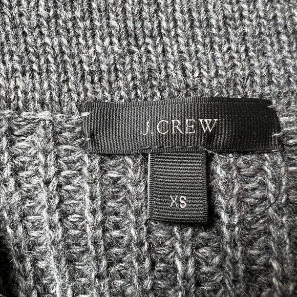 J. CREW Gray Wool/Acrylic/Alpaca Open Front Cardigan Sweater Size XS - Picture 9 of 12